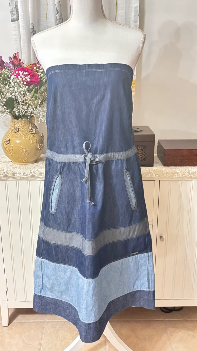 Diesel Denim Dress with Drawstring Waist