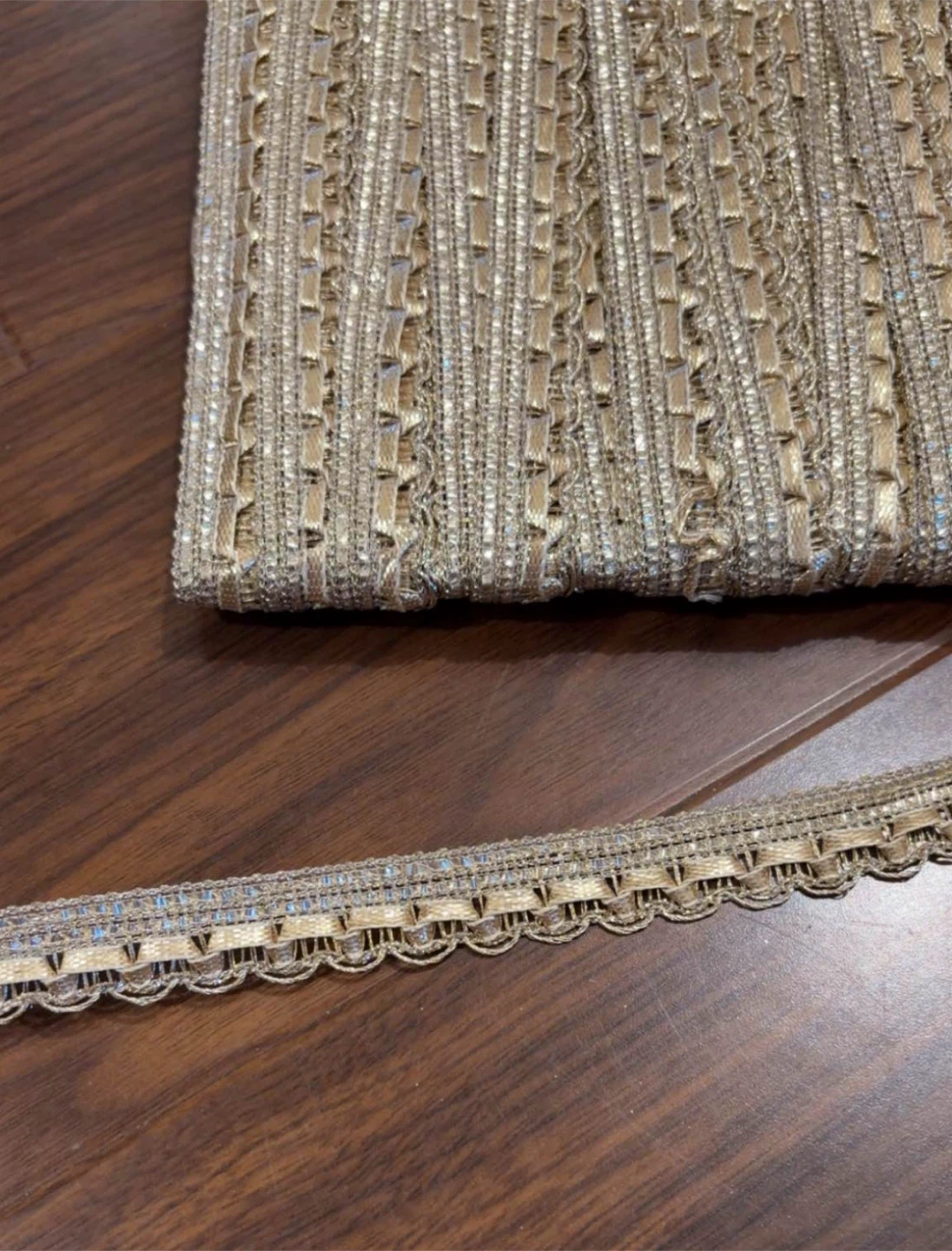 Gold Decorative Trim with Sequins