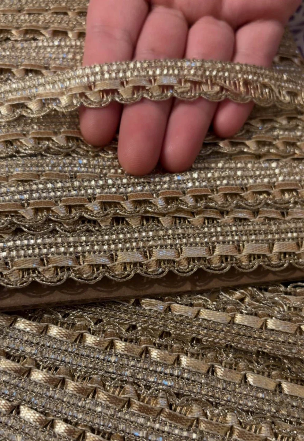 Gold Decorative Trim with Sequins - photo 2