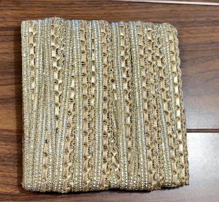 Gold Decorative Trim with Sequins - photo 3