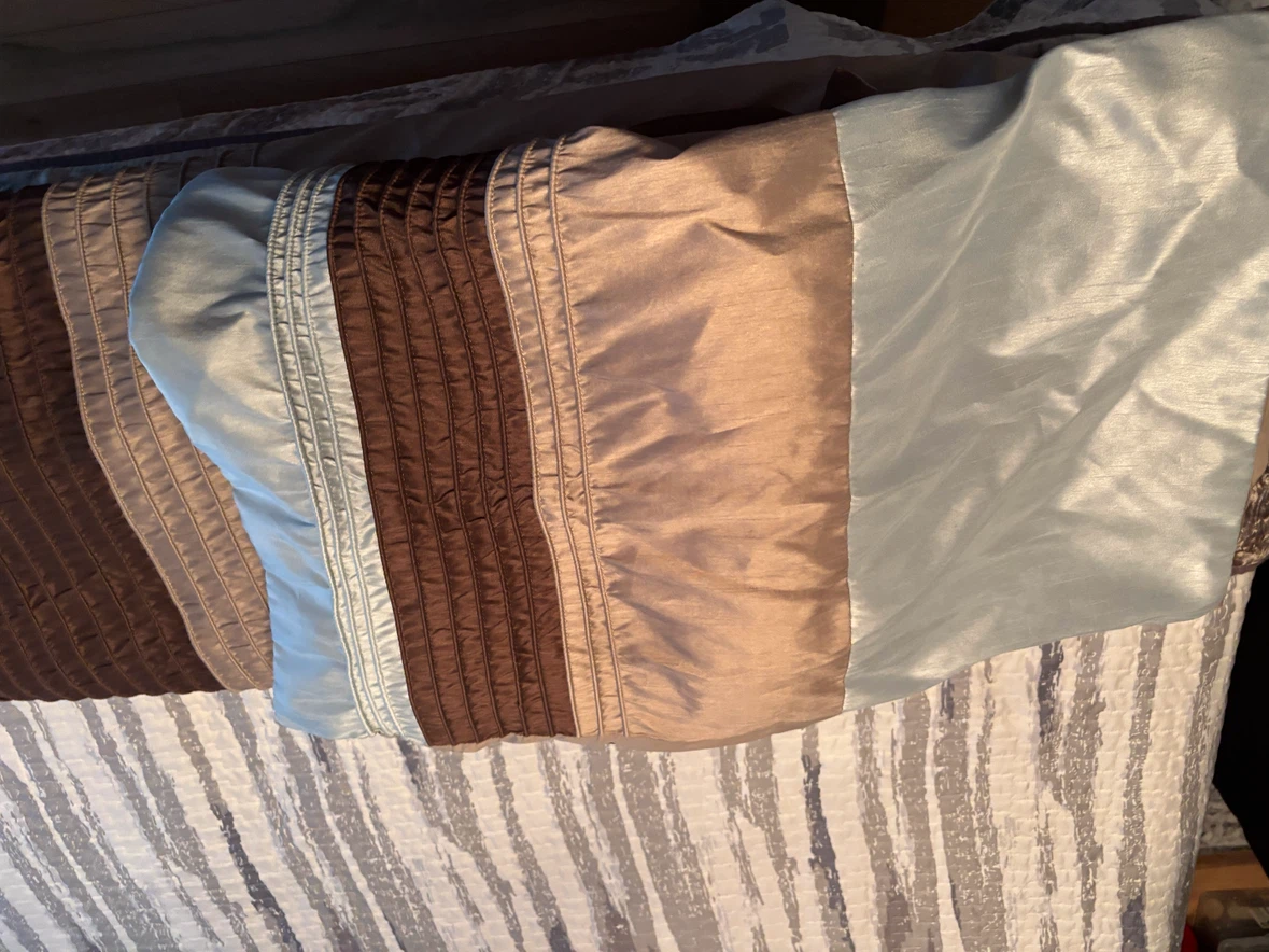 Decorative Throw Pillows - Brown.  & Blue - photo 2