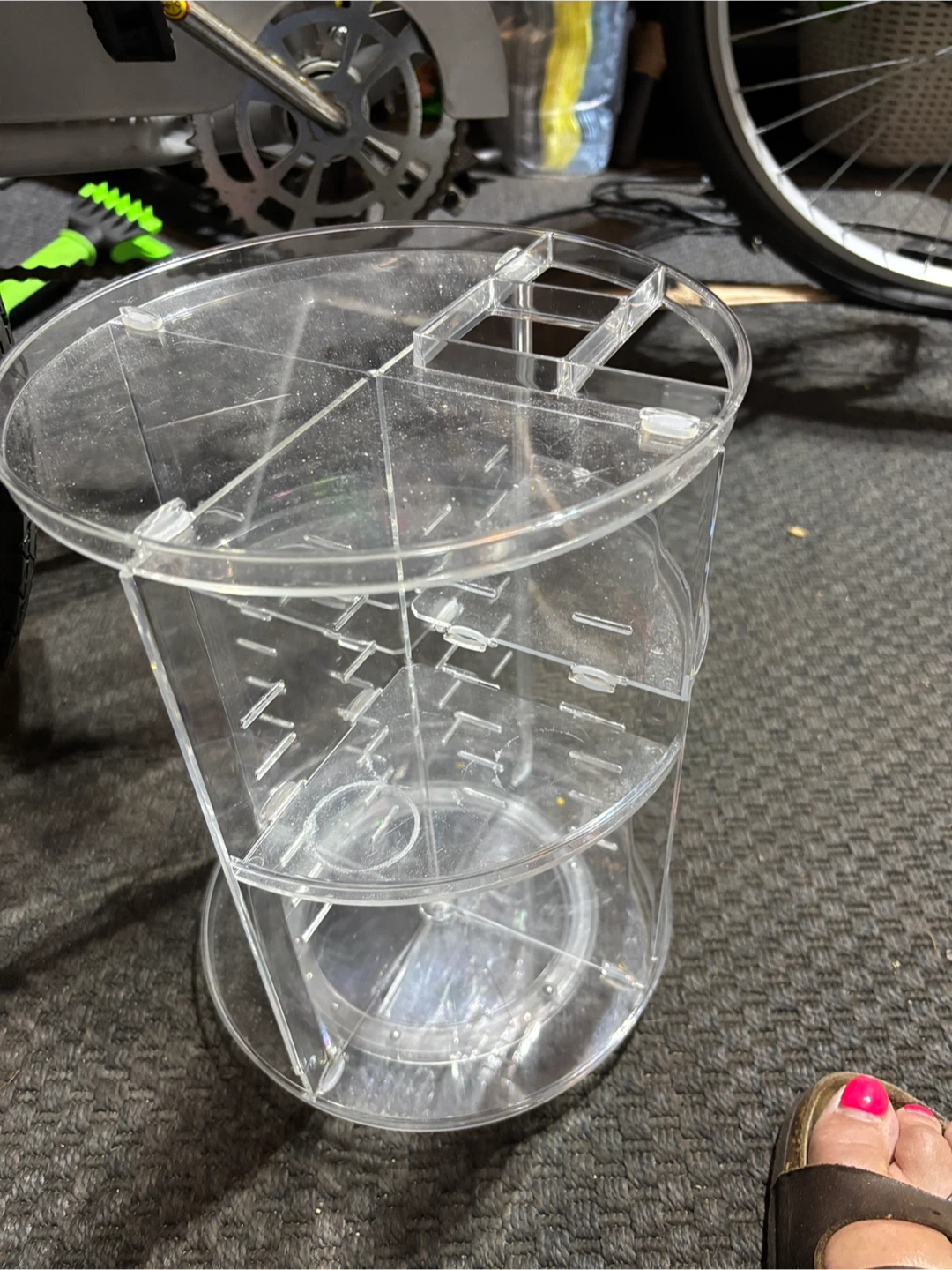 Clear Acrylic Rotating Makeup Organizer