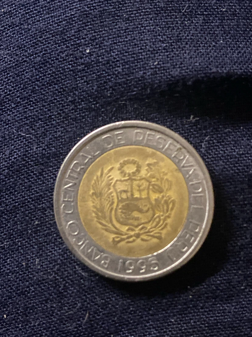 Peruvian 2 Soles Coin 1995 - photo 2