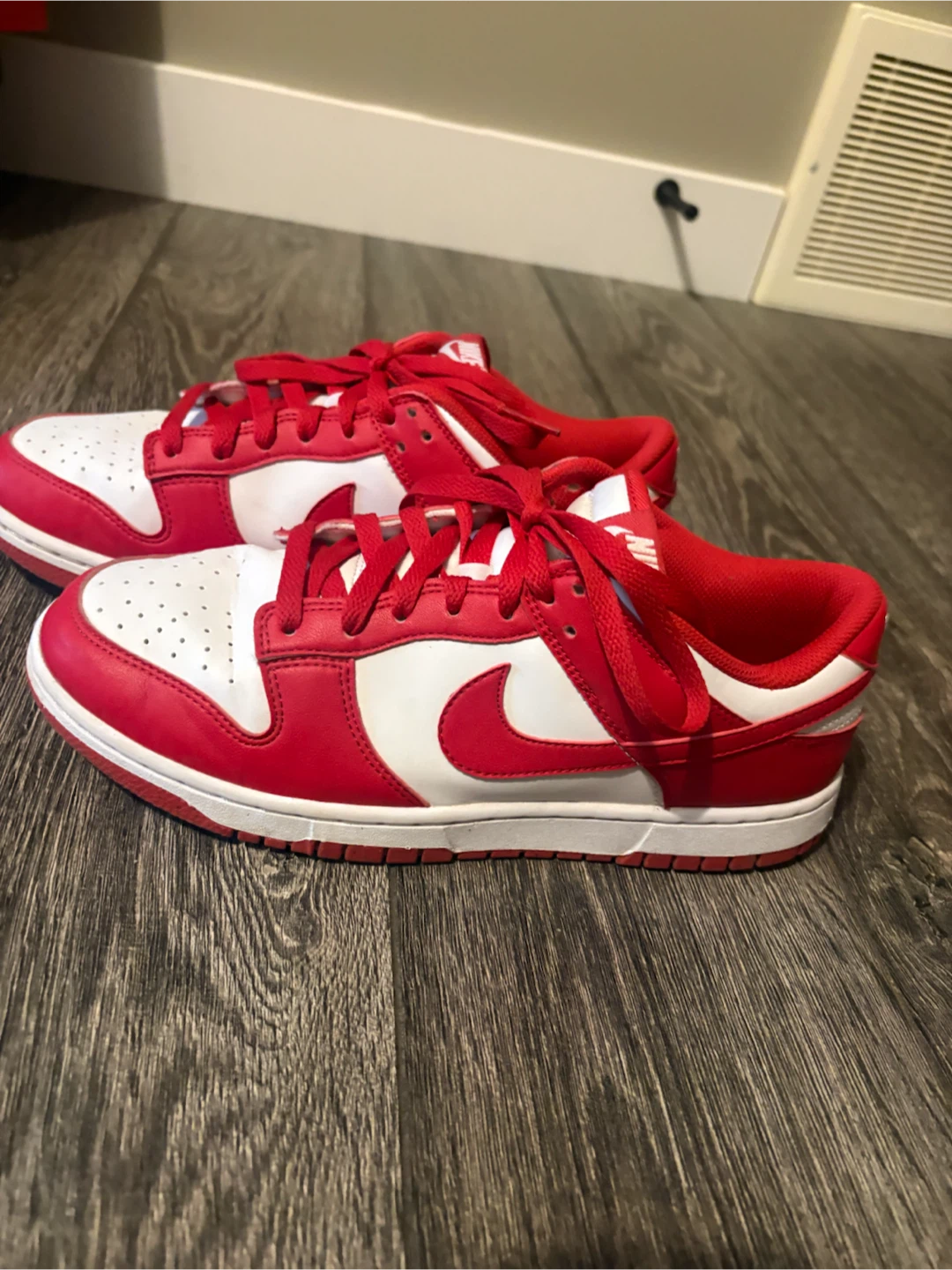 Nike Dunk Low Red White Sneakers
