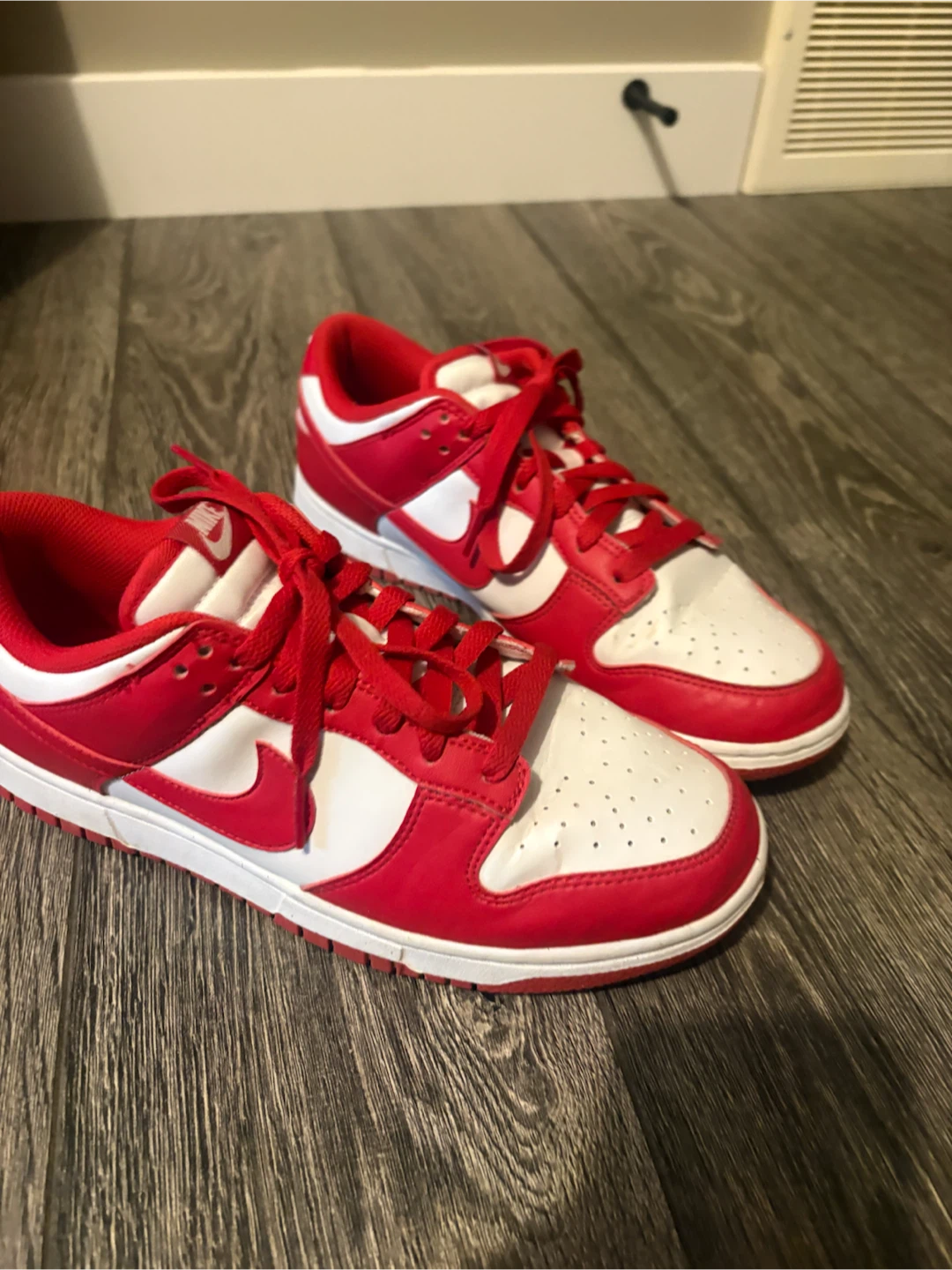 Nike Dunk Low Red White Sneakers - photo 3