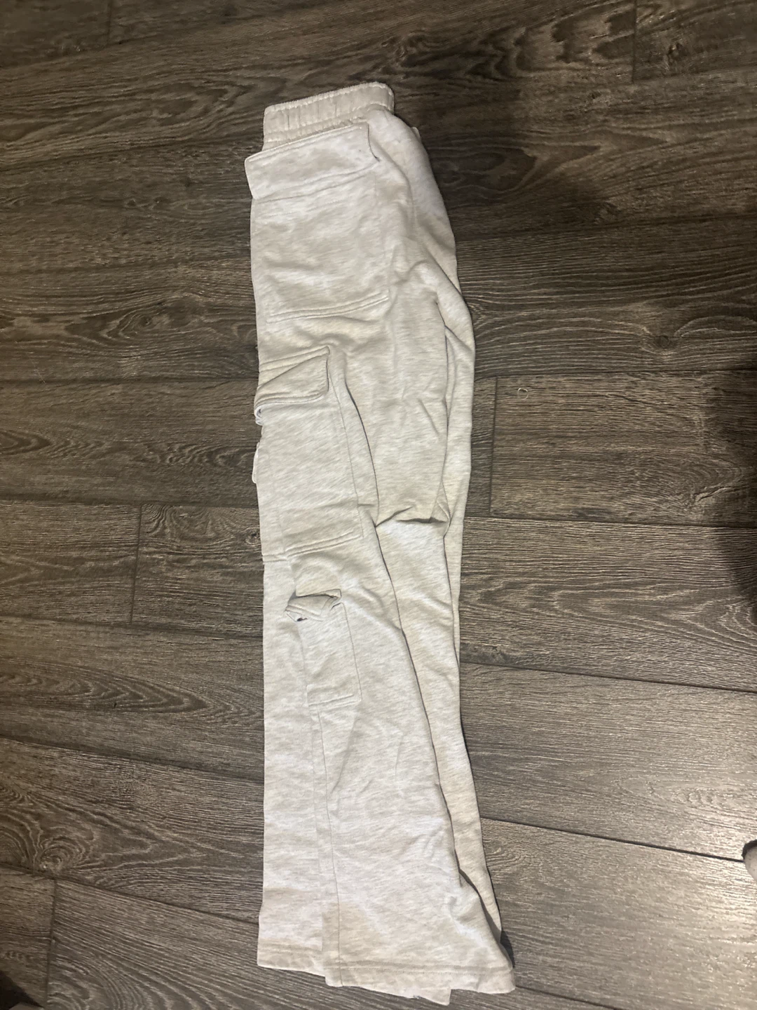 Light Grey Cargo Joggers