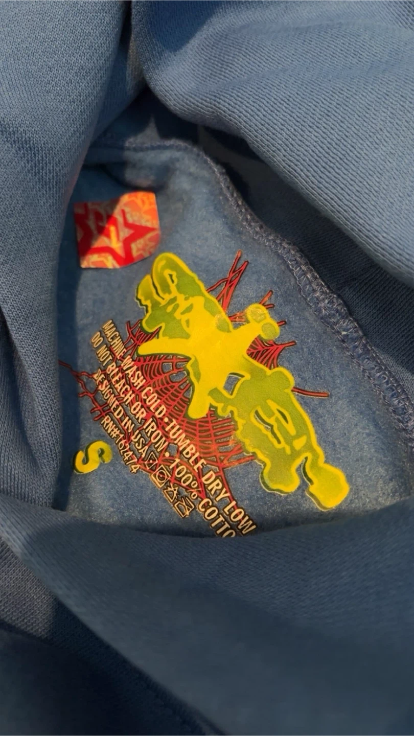 Spider-hoodie Blue Hoodie - photo 2