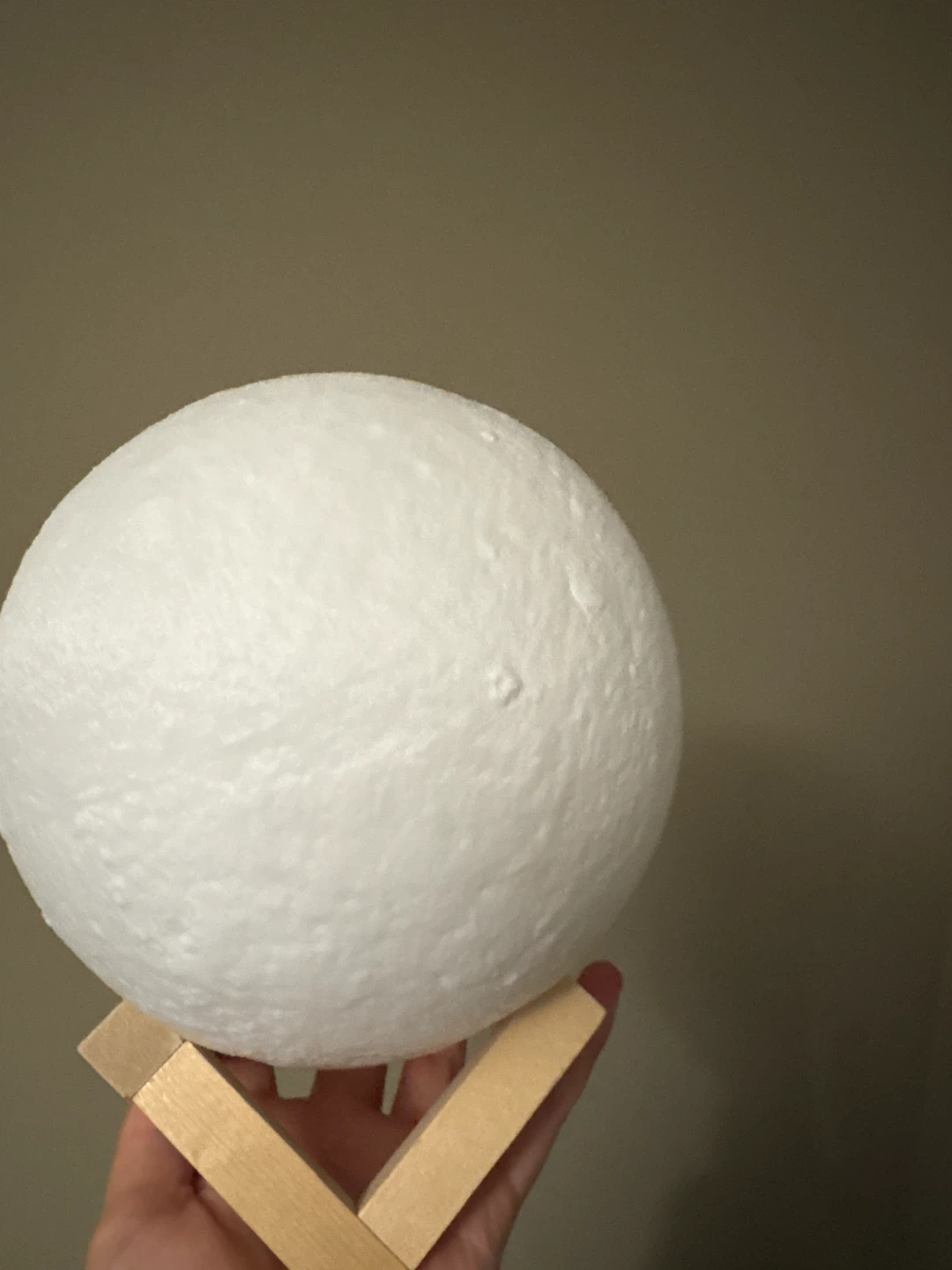Moon Lamp with Wooden Stand