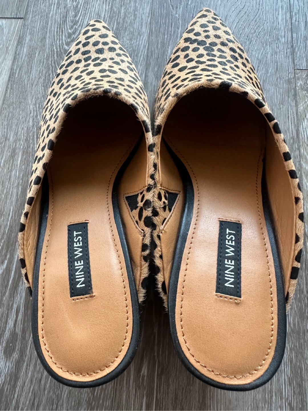 NEW Nine West Women's Leopard Print Mule Heels - Size 7 - photo 5