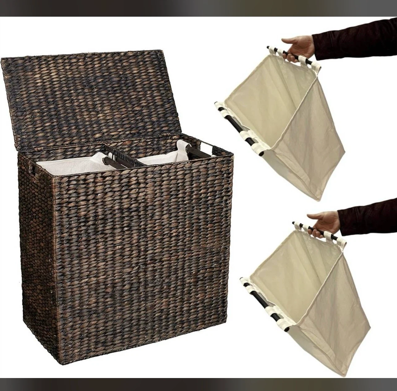 BirdRock Home Woven Laundry Hamper