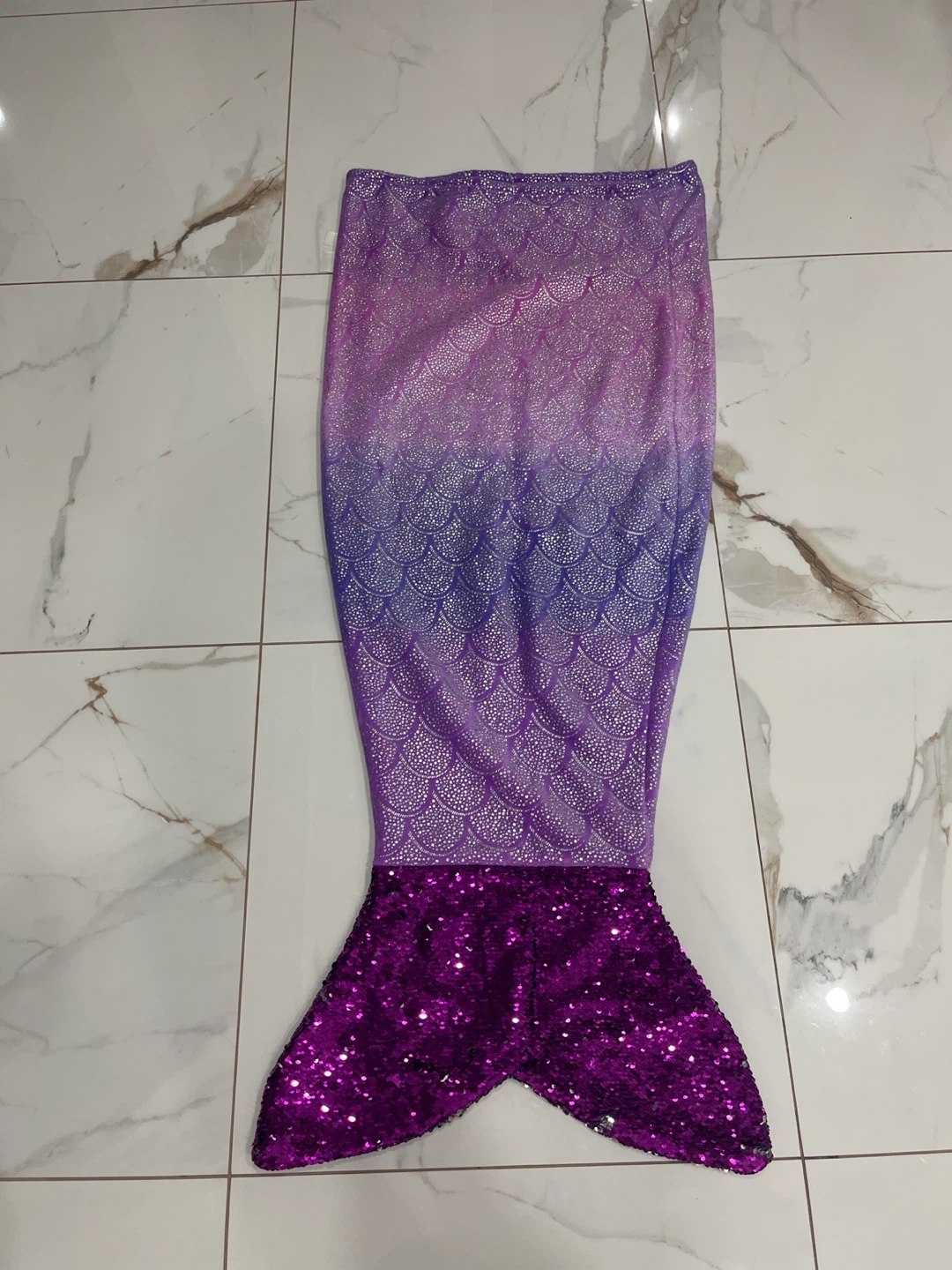 Purple Mermaid Tail blanket