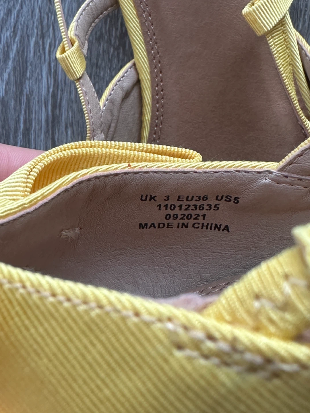 NEW ASOS DESIGN Yellow Bow Slingback Flats - photo 3