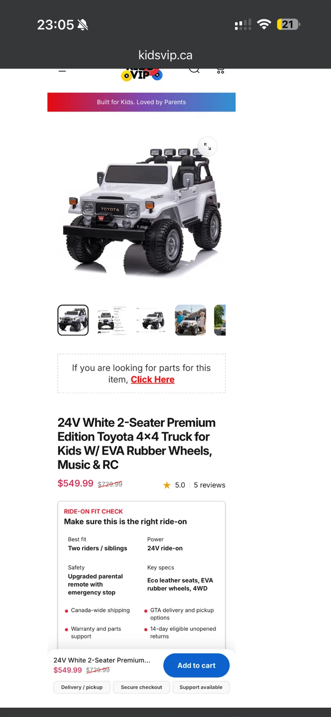 Kids Ride-On Toyota Land Cruiser - photo 5