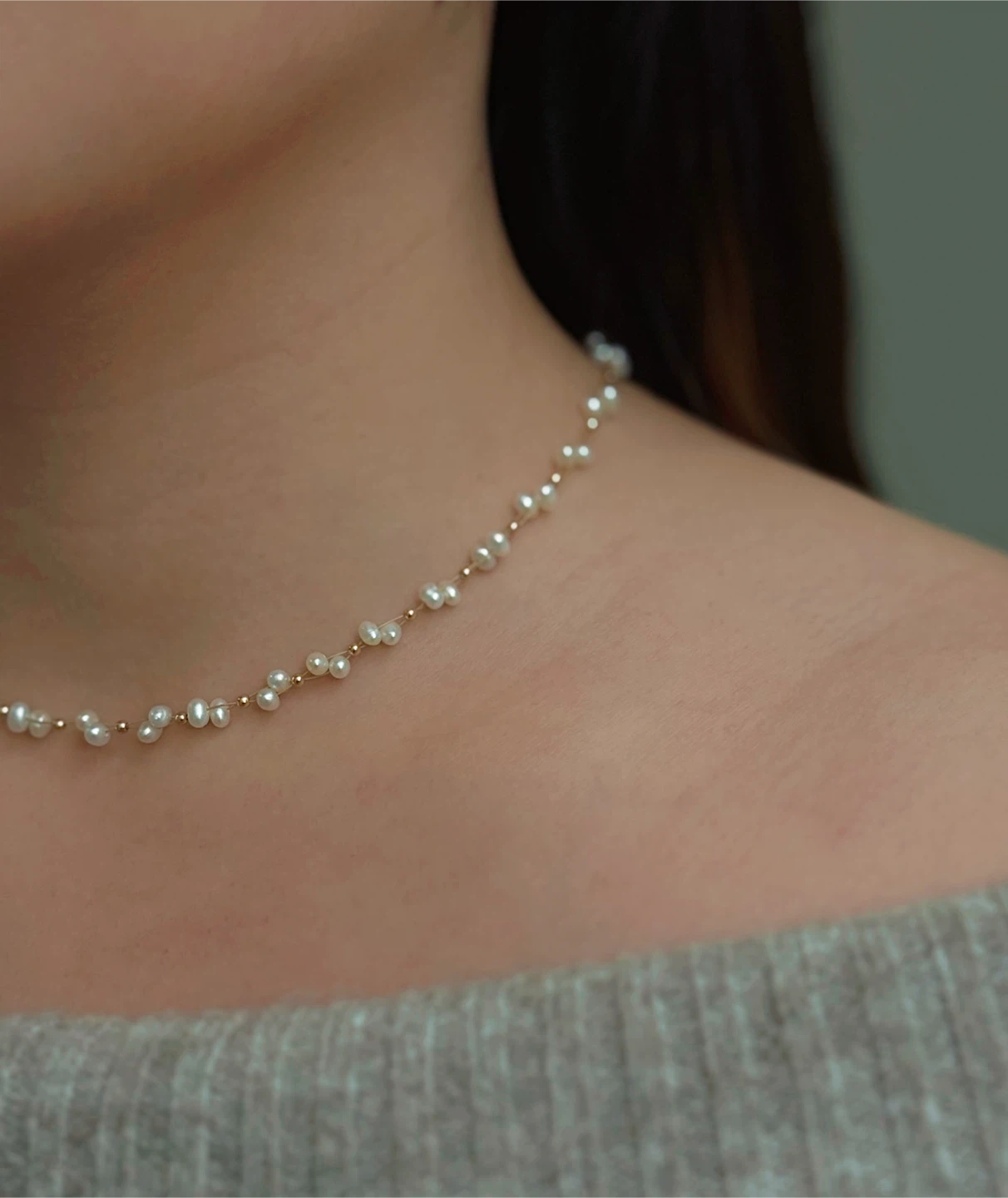 Pearl and Gold Bead Necklace - photo 2