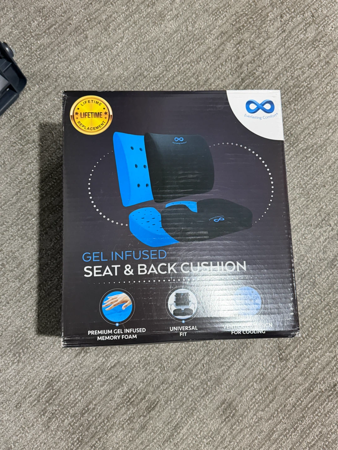 Everlasting Comfort Gel Infused Seat & Back Cushion