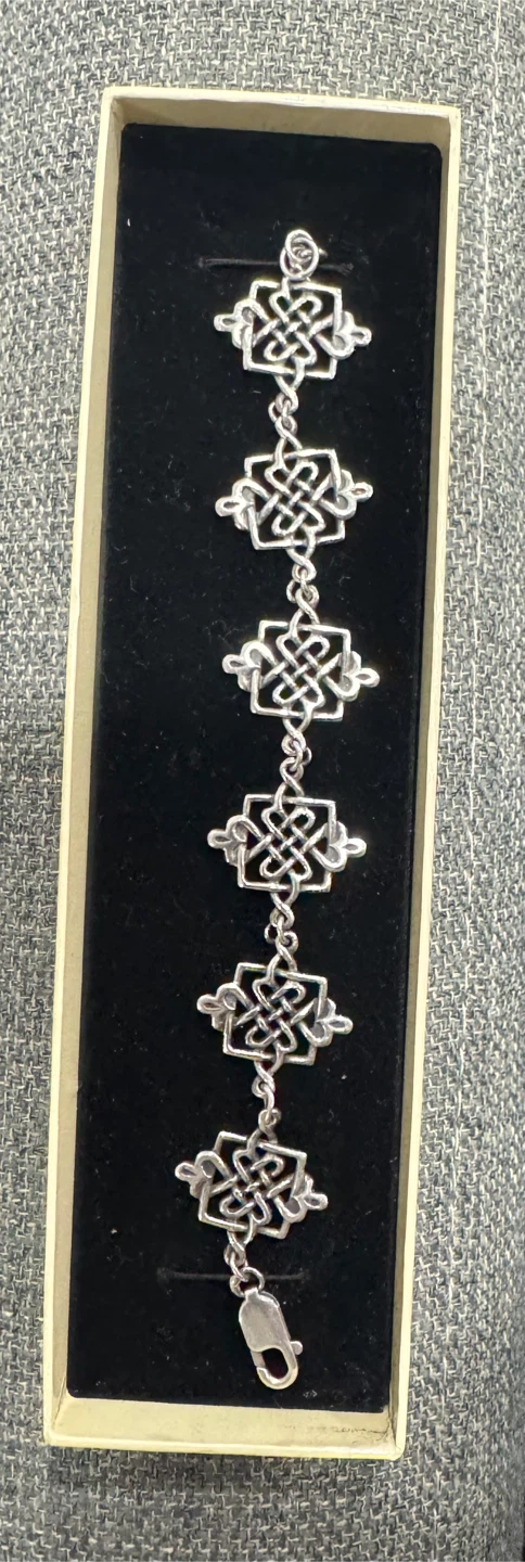 Zales Silver Celtic Knot Bracelet
