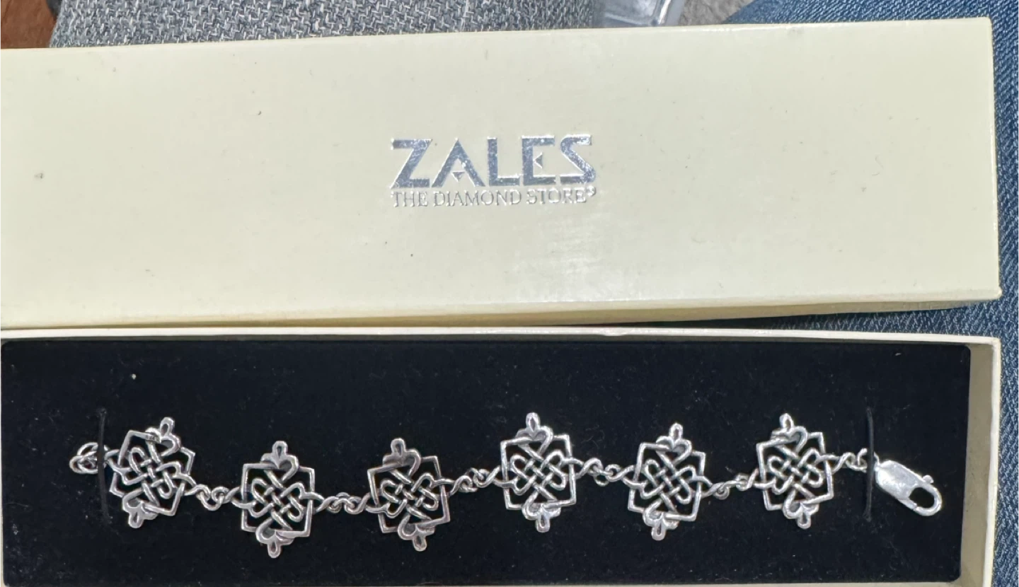 Zales Silver Celtic Knot Bracelet - photo 2
