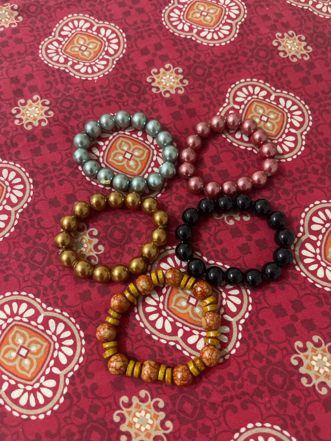 Set of 5 Beaded Bracelets