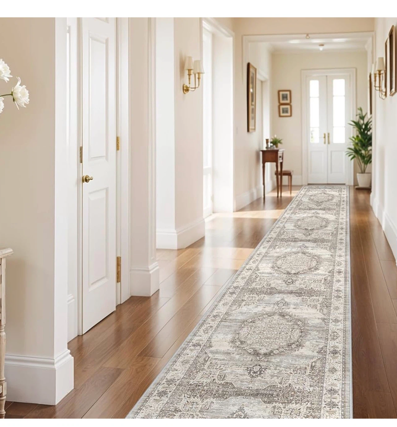 Traditional Medallion Runner Rug