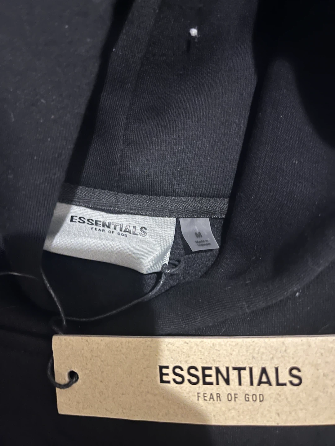 ESSENTIALS Fear of God Black Hoodie - photo 2