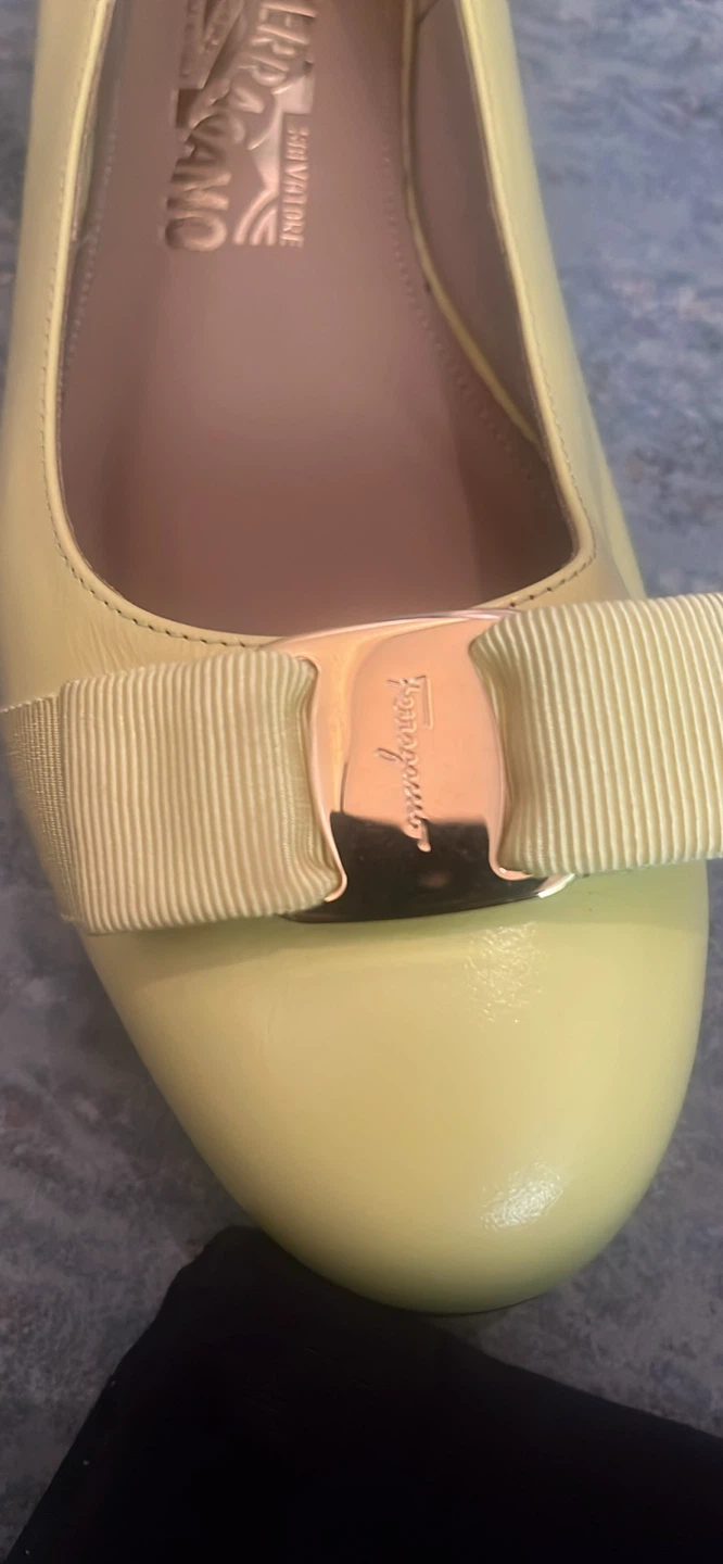 Salvatore Ferragamo Yellow Ballet Flats - photo 5