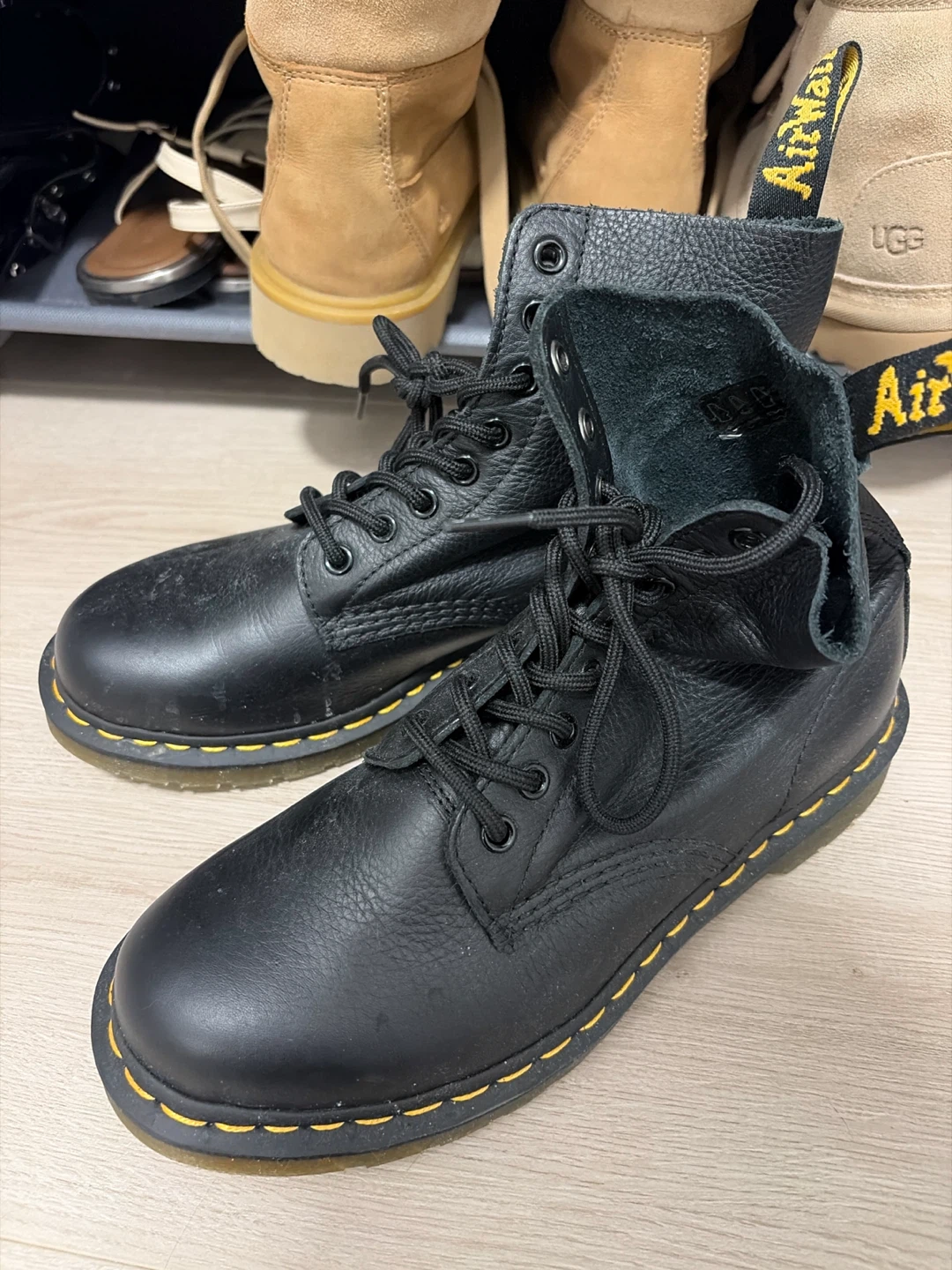 Dr. Martens Pascal Black Leather Boots