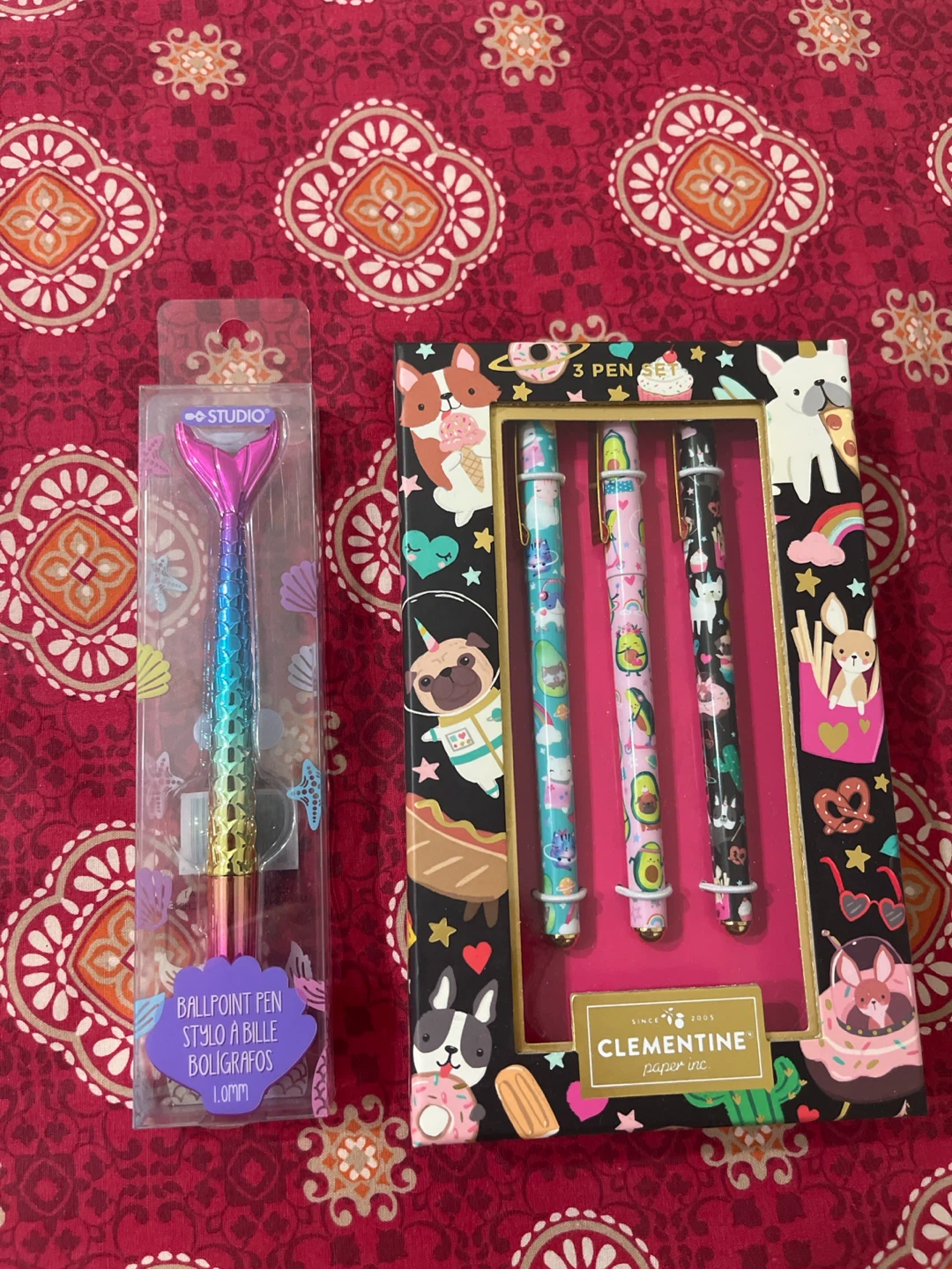 Studio Mermaid Ballpoint Pen & Clementine Paper Inc. 3-Pen Set