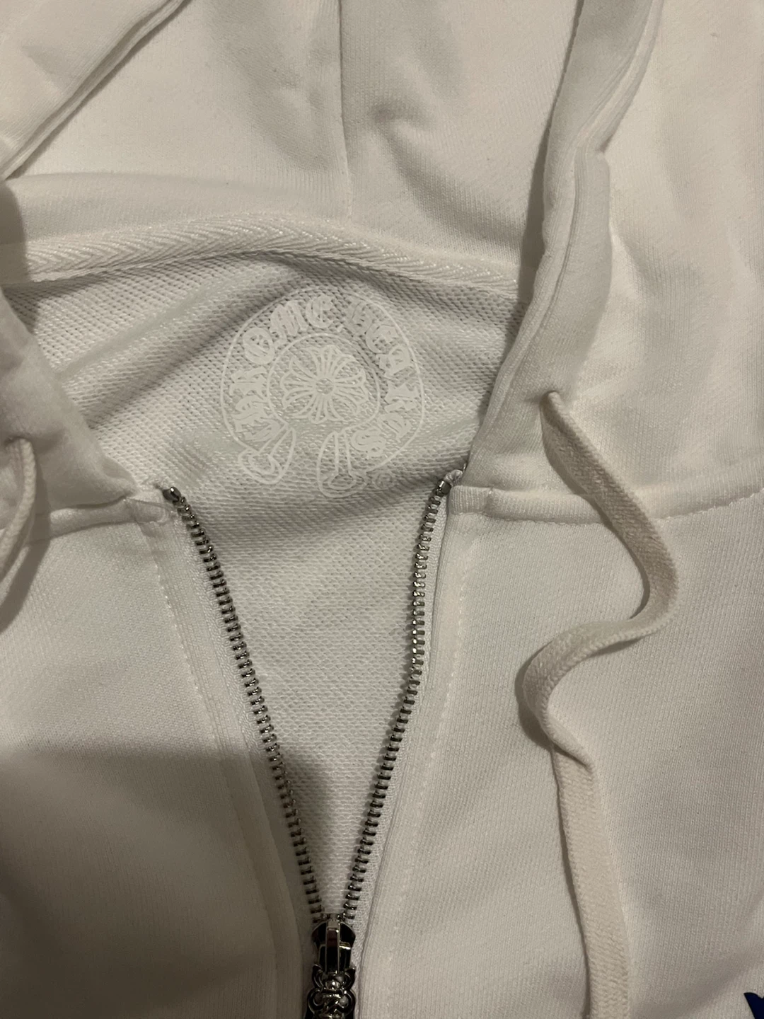 Chrome Hearts White Hoodie zip up - photo 2