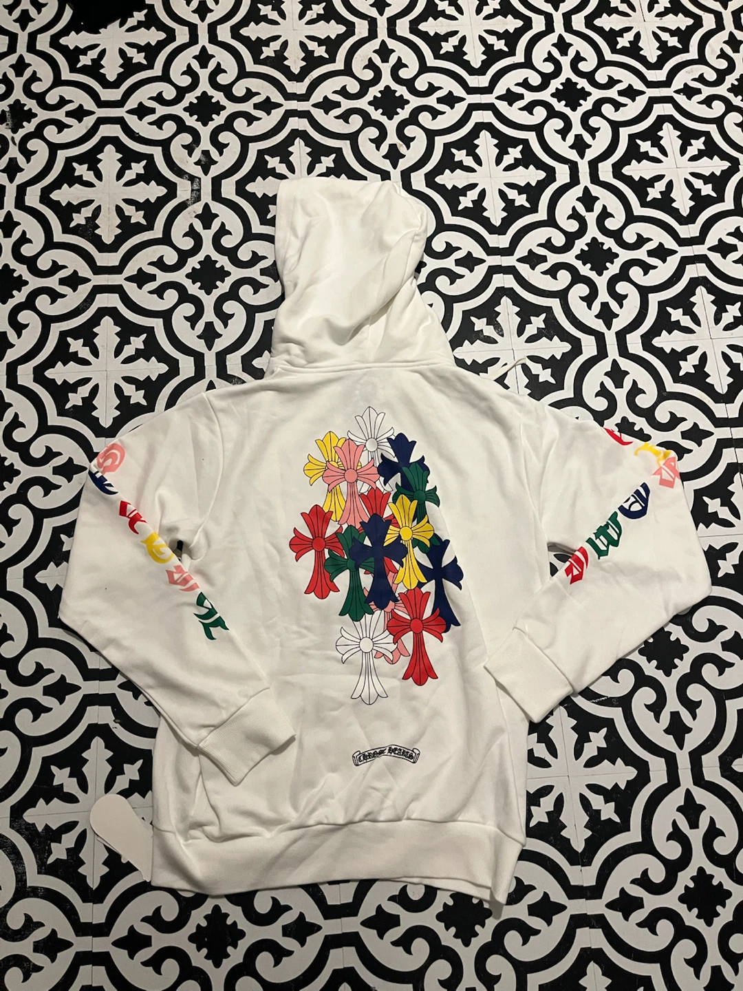 Chrome Hearts White Hoodie zip up - photo 3