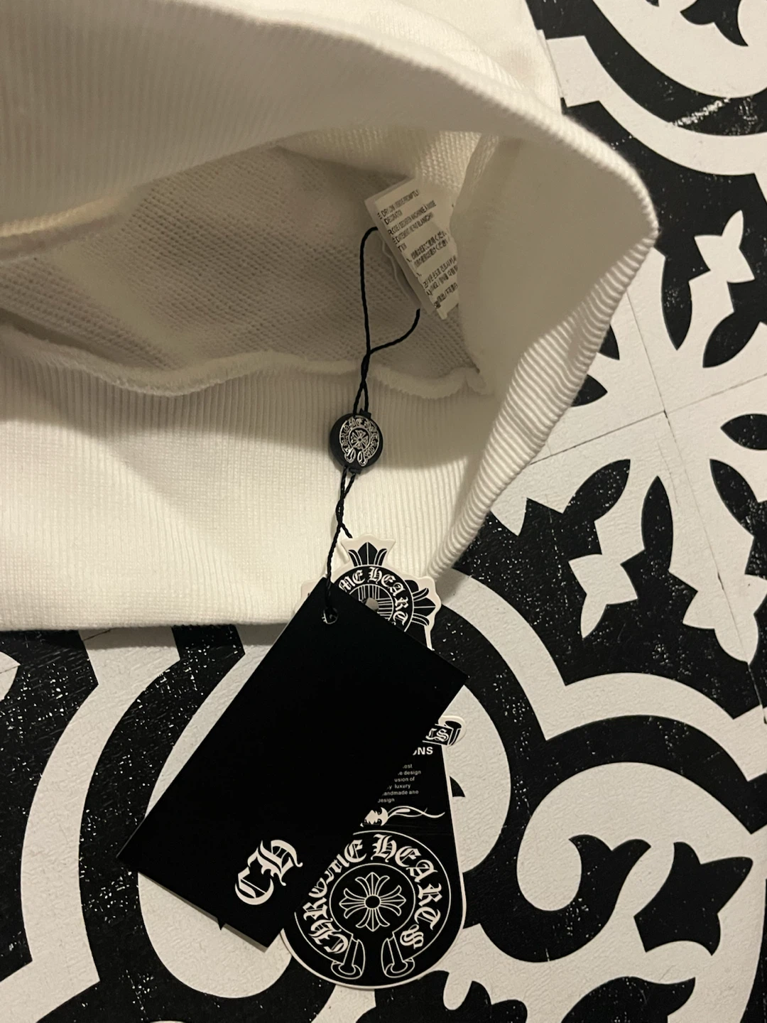 Chrome Hearts White Hoodie zip up - photo 4