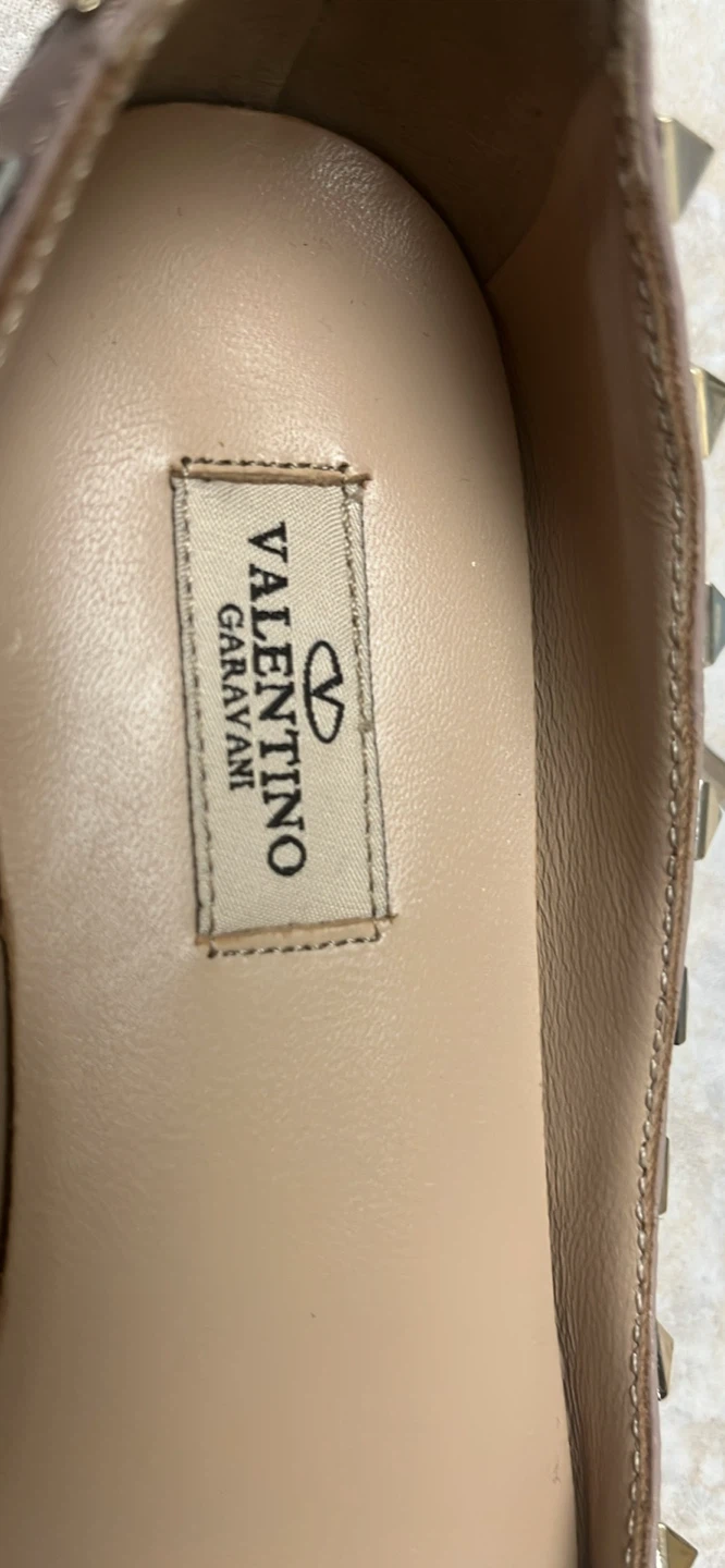 Valentino Garavani Studded Red Ballerina Flats - photo 4