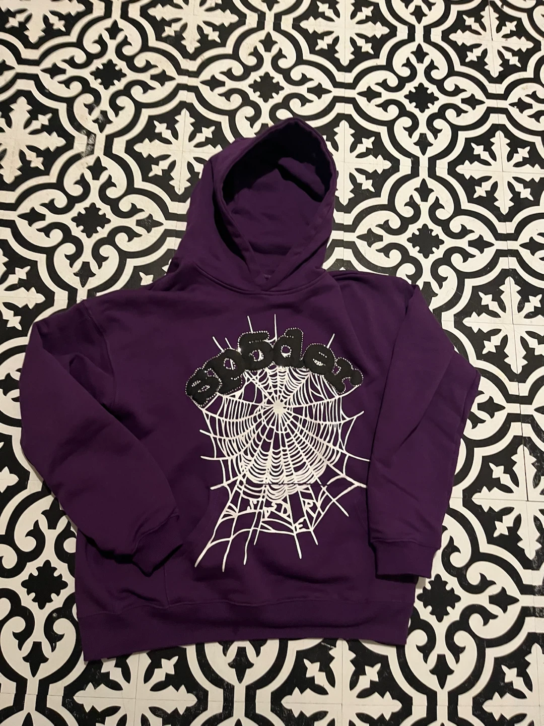 Purple Spiderweb Hoodie