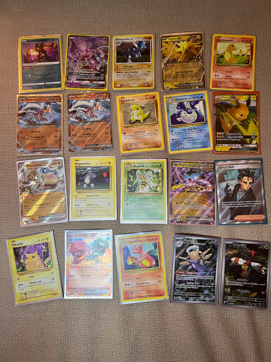 Collection of Pokémon Trading Cards