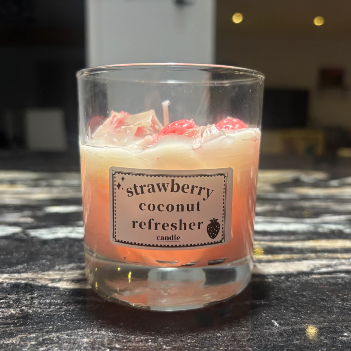 strawberry coconut refresher candle!