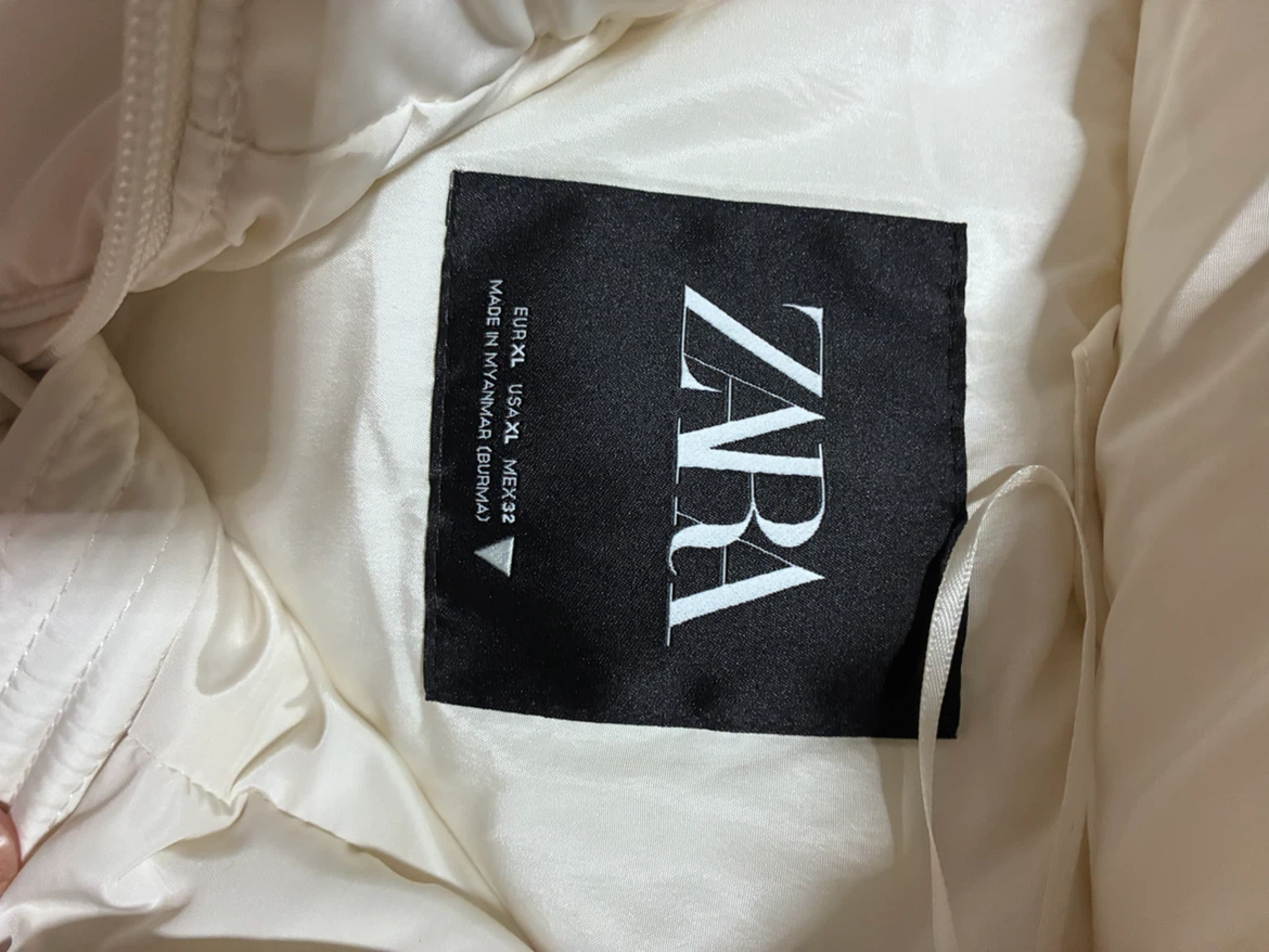 Zara Puffer Coat with Faux Fur Hood - photo 3