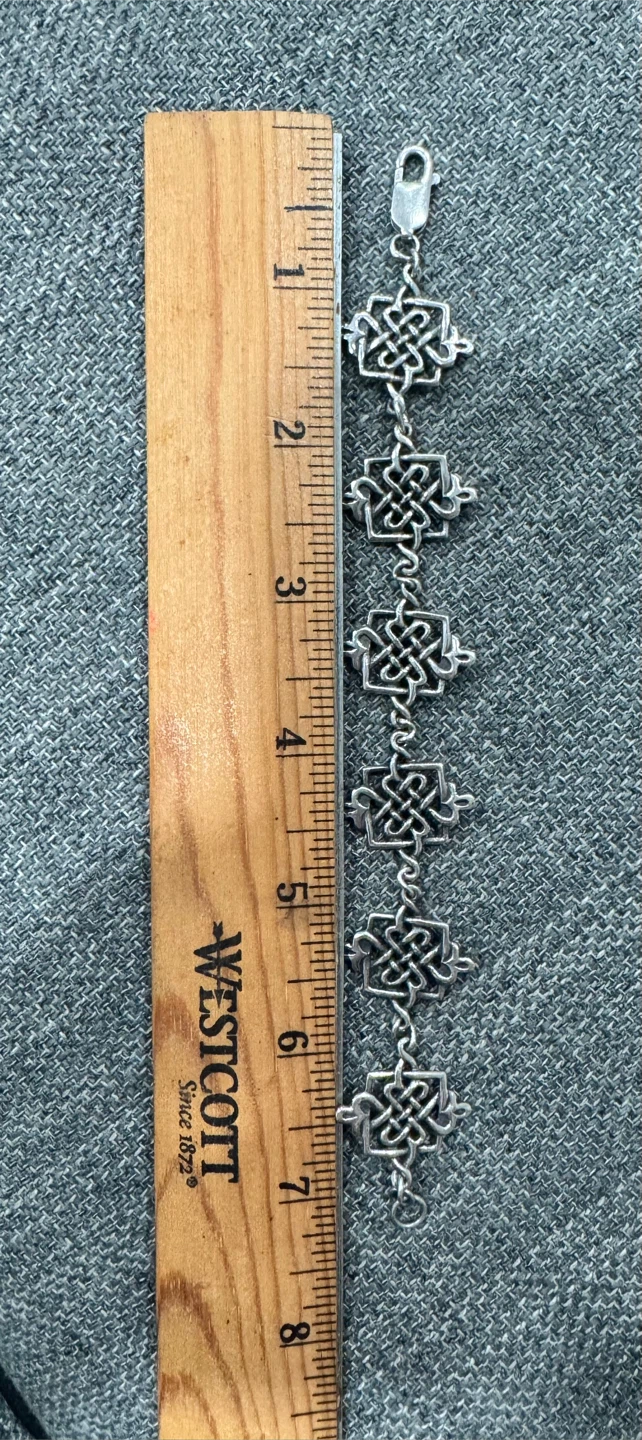 Zales Silver Celtic Knot Bracelet - photo 3