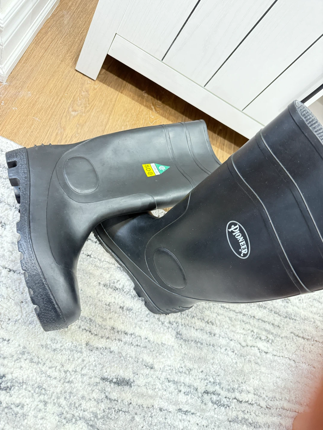 Pioneer Black Rubber Work Boots - photo 2