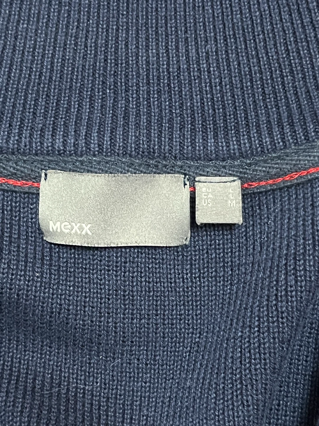 Mexx Zip-Up Cardigan Sweater Navy Blue - photo 4