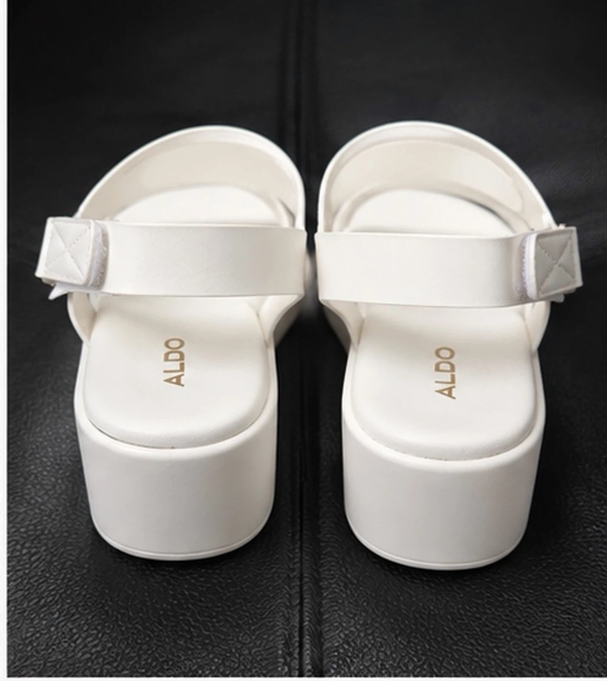ALDO White Platform Sandals Size 6.5 - photo 4