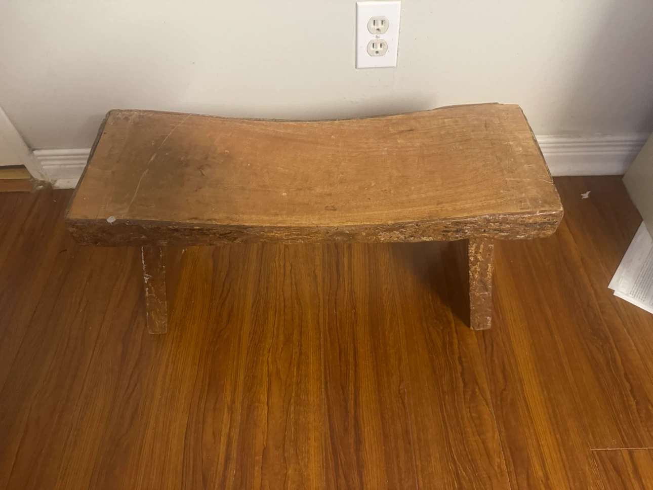 Antique Rustic Pure Wooden Stool/Bench - photo 3