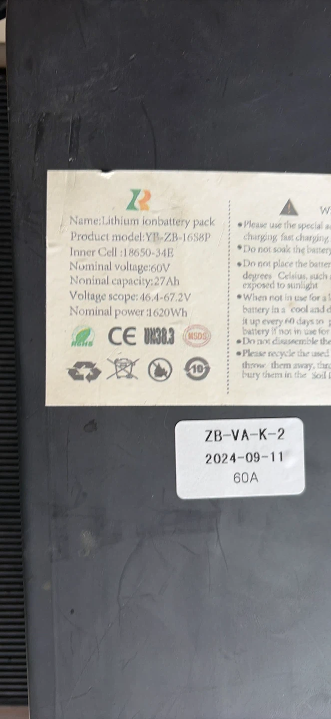 60v 27ah battery - photo 2
