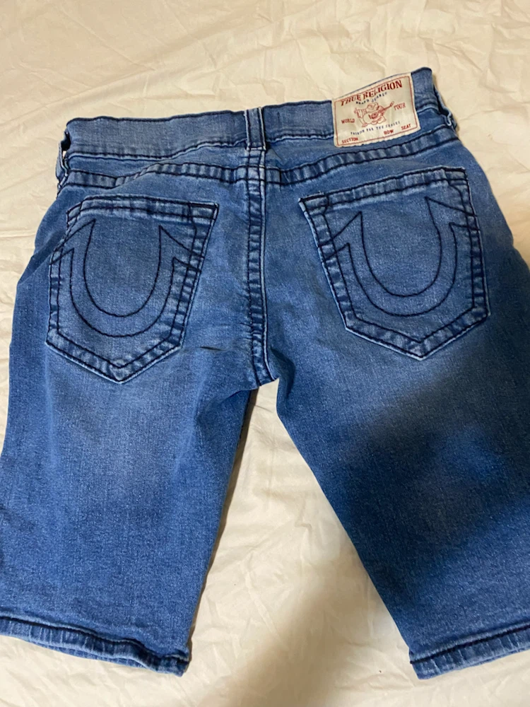 Denim bermuda shorts