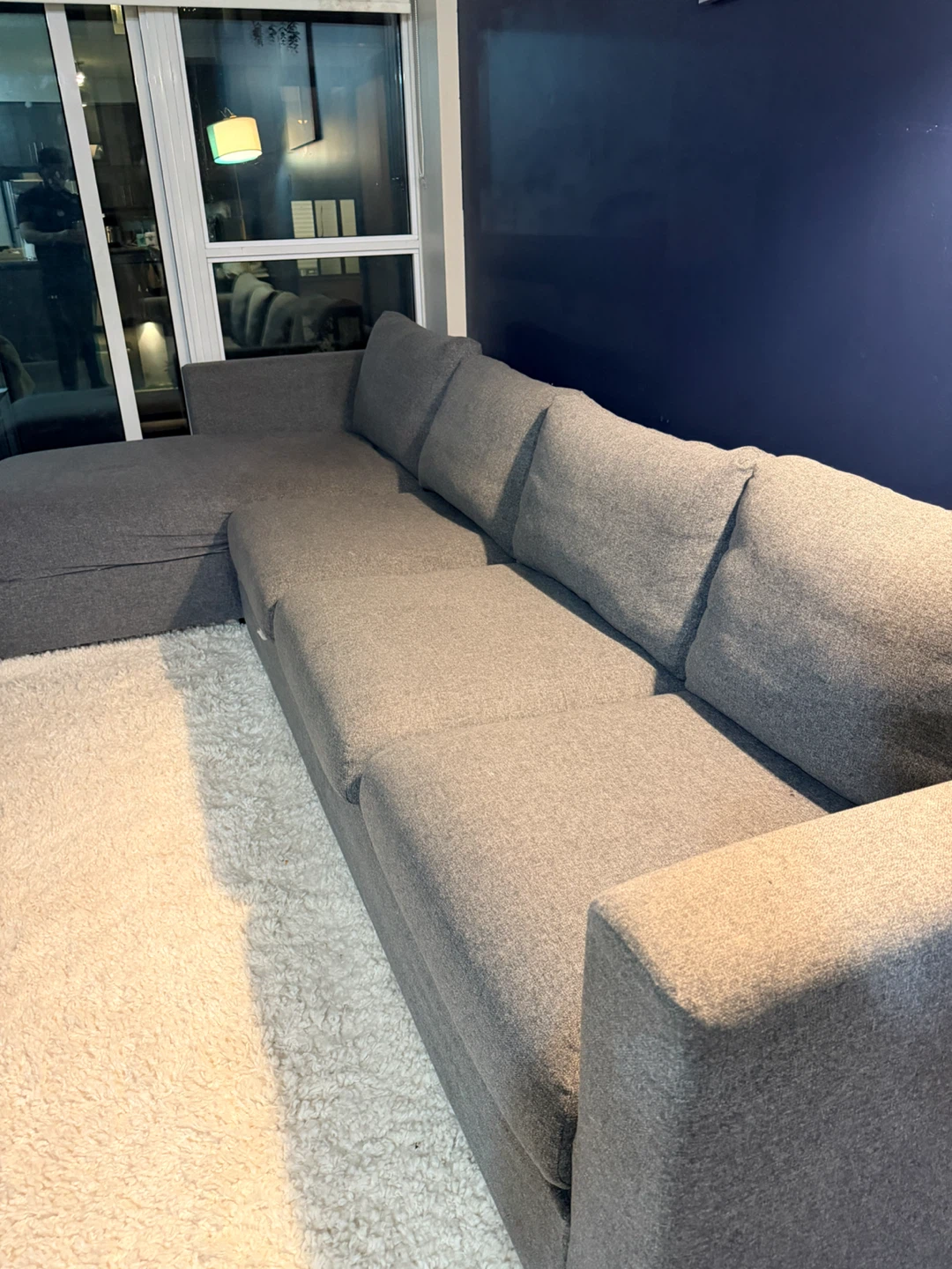 IKEA FINNALA 4-Seat Sectional Sofa – Grey – Excellent Condition - photo 2