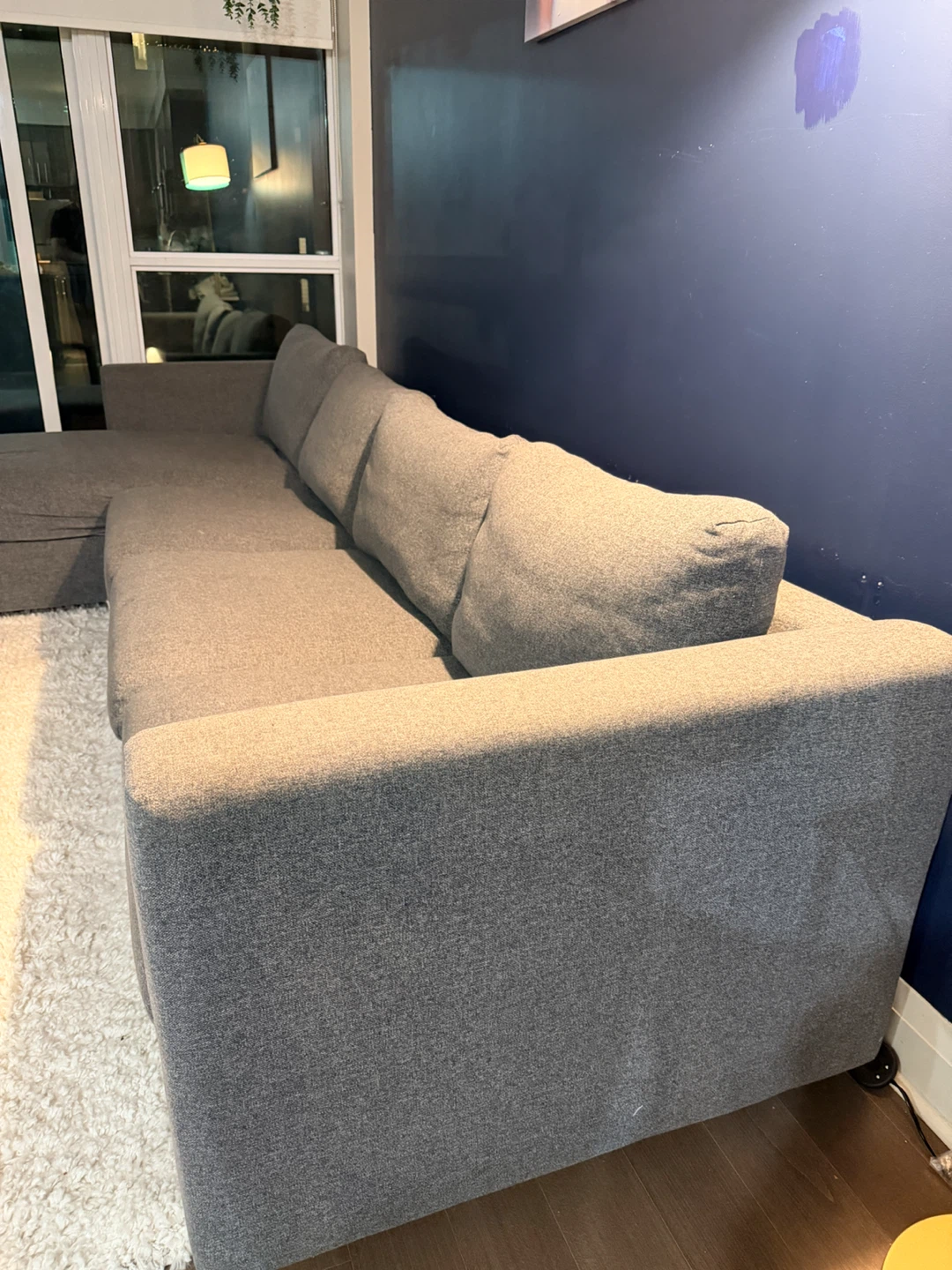 IKEA FINNALA 4-Seat Sectional Sofa – Grey – Excellent Condition - photo 4