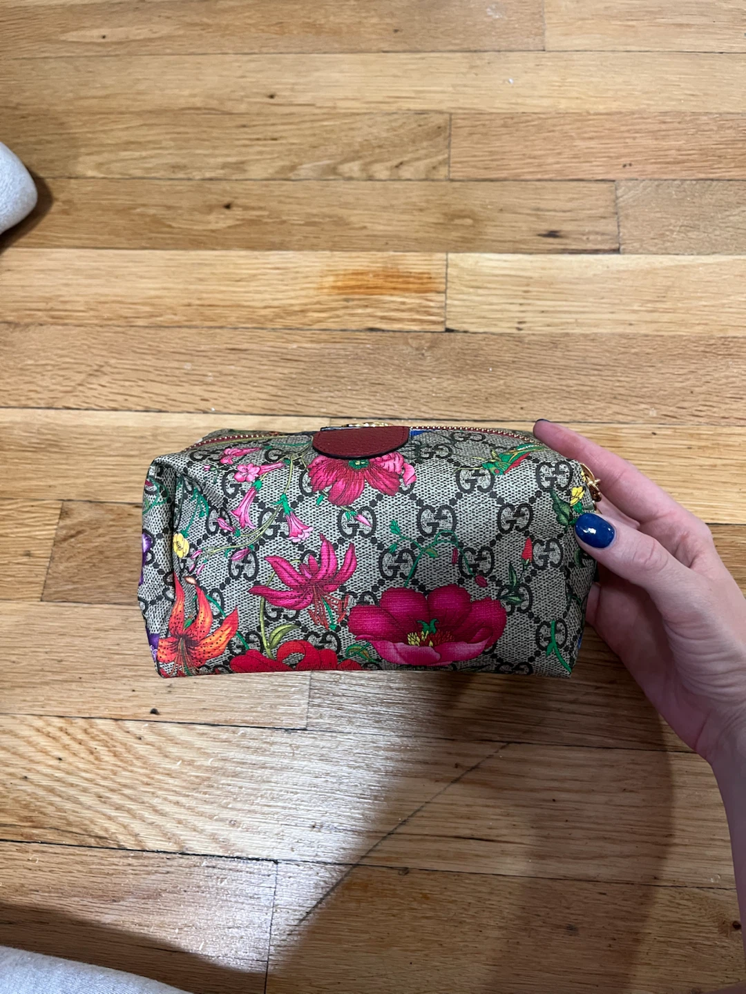 Gucci Floral GG Supreme Cosmetic Pouch - photo 3