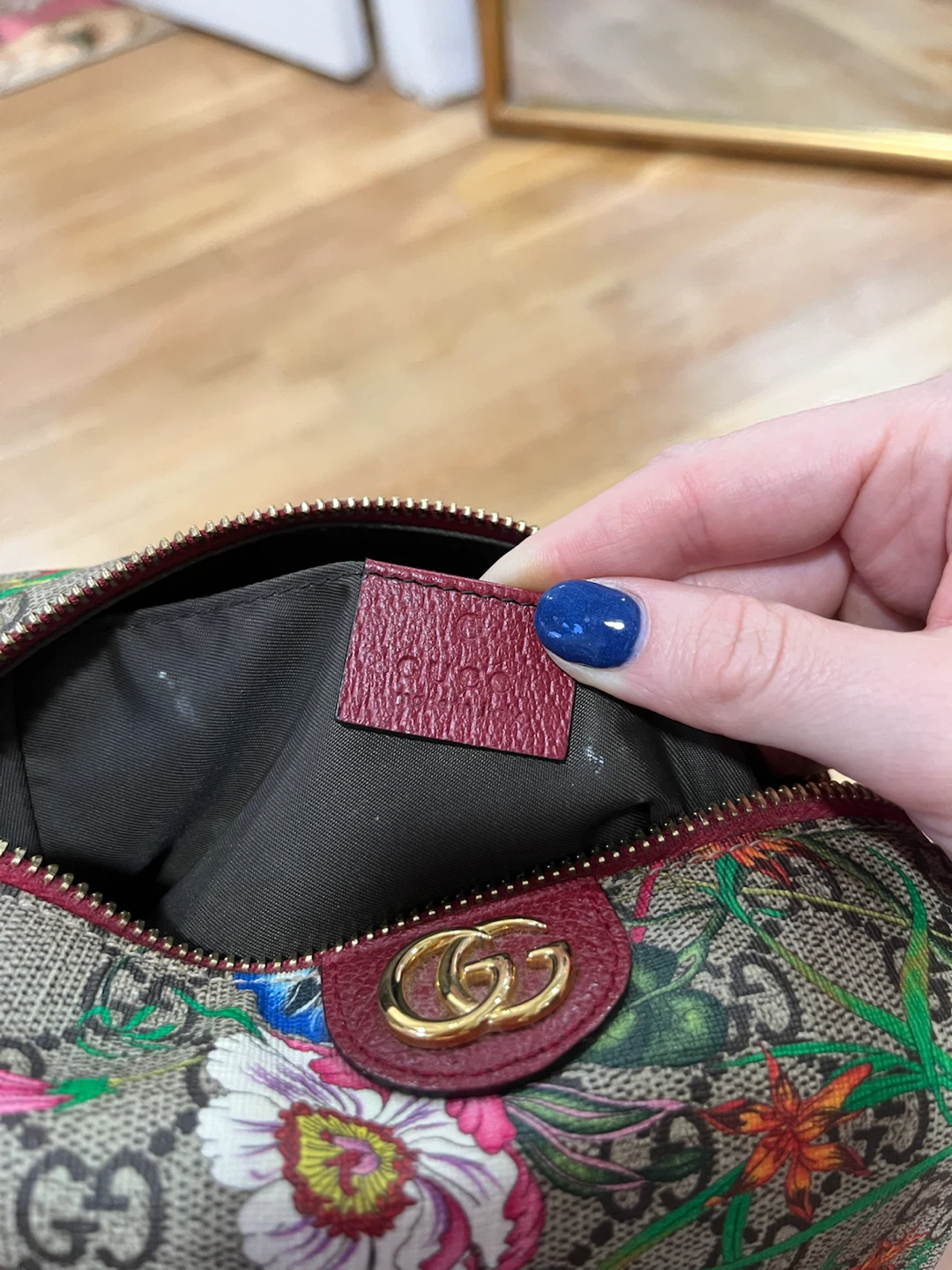 Gucci Floral GG Supreme Cosmetic Pouch - photo 5