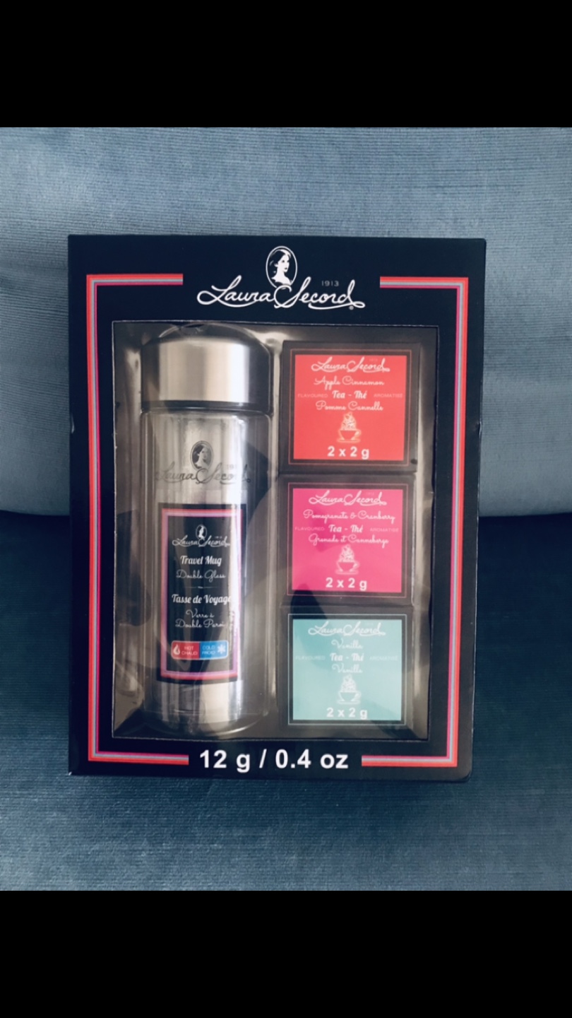 ✨NEW: Tea Travel Mug/Bottle, Glass/Stainless Steel +3 Teas
