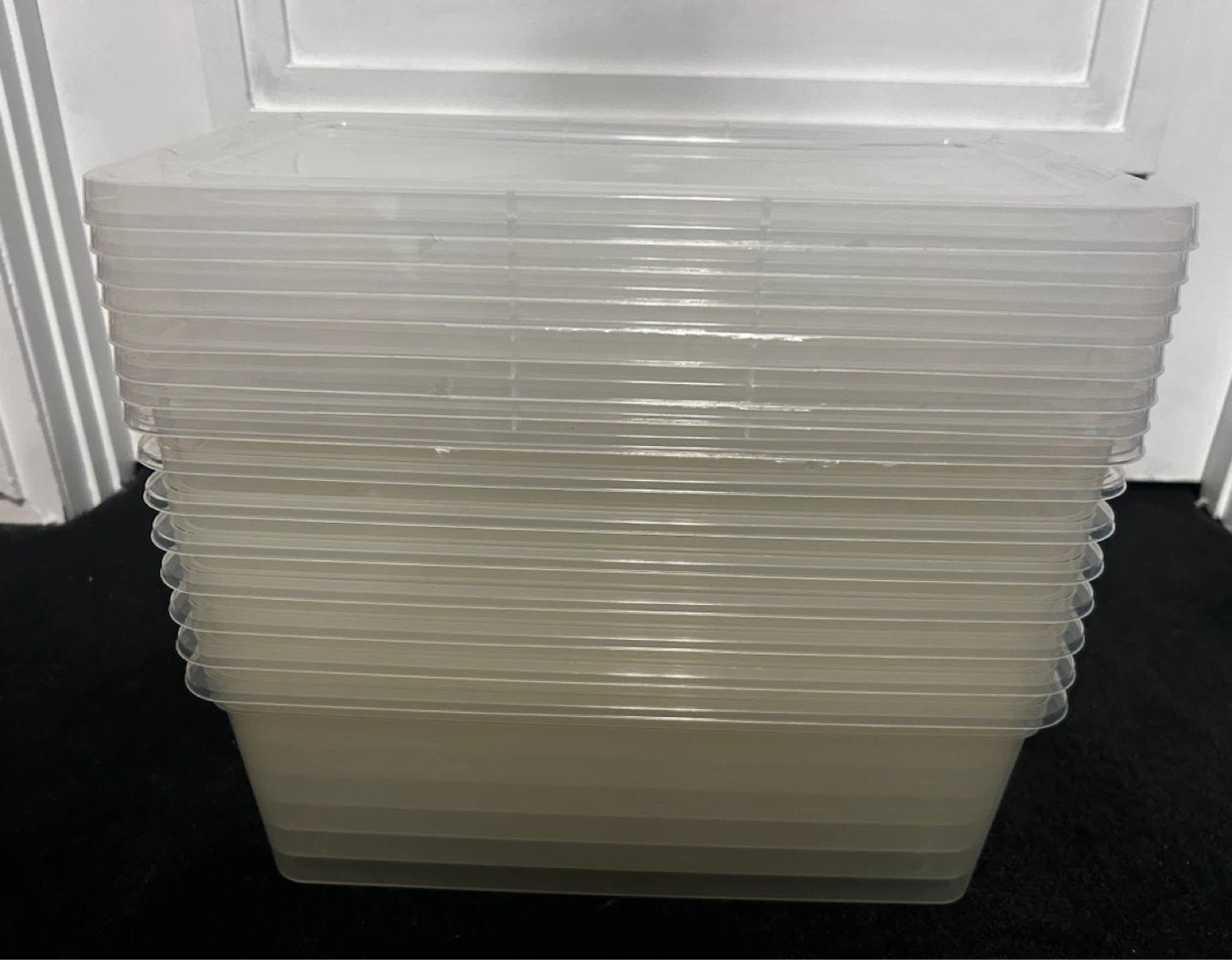 Clear Storage Bins with Lids (Set of 8) - photo 2