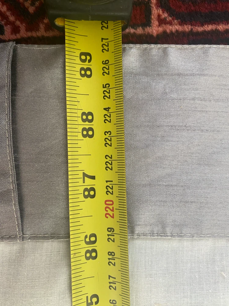 Silver Satin Curtain Panel - photo 2