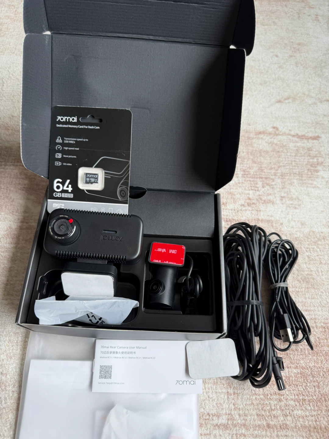 70mai Dash Cam 4K A810 Lite Set with 64GB Card - photo 2